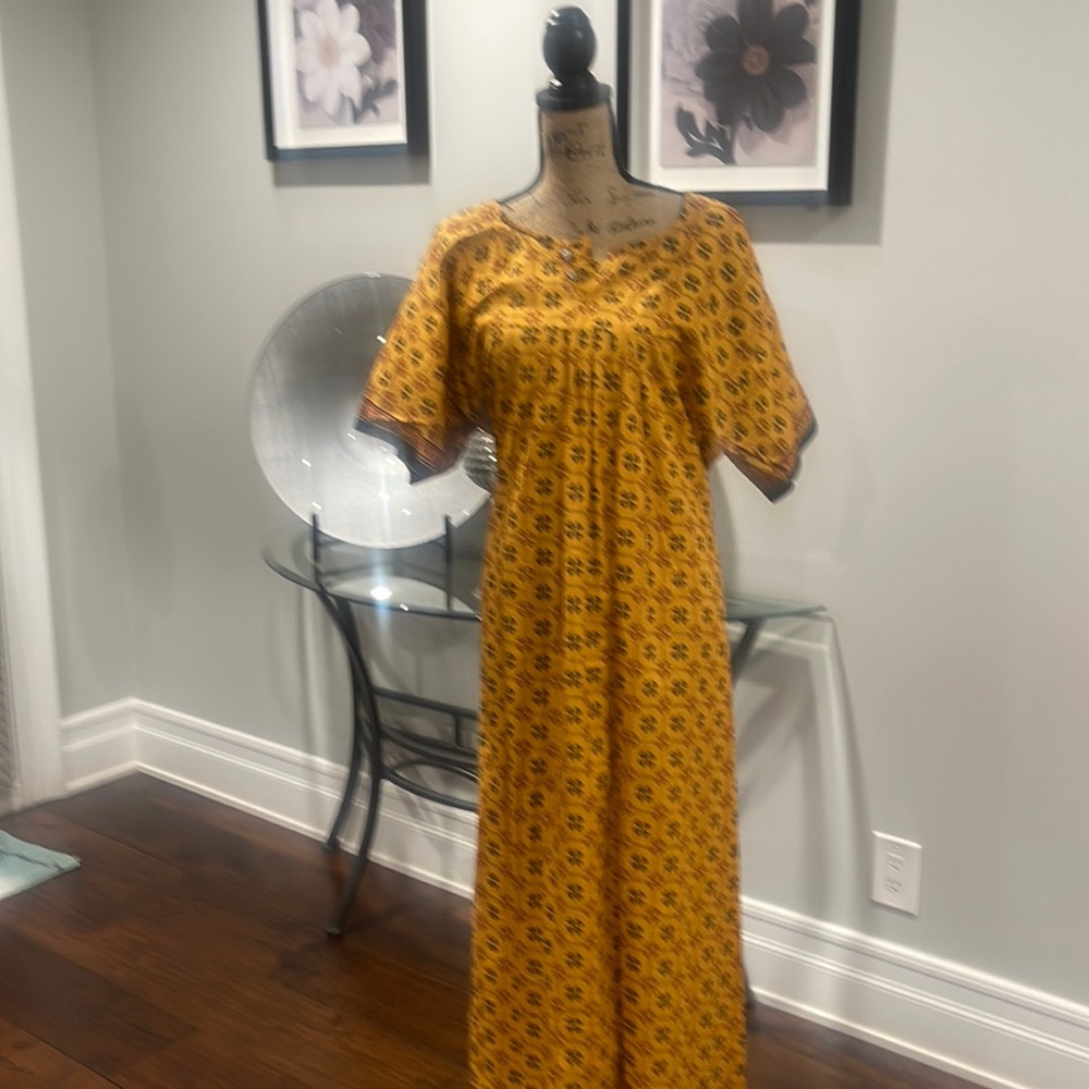 Hundred percent cotton Maxi dress